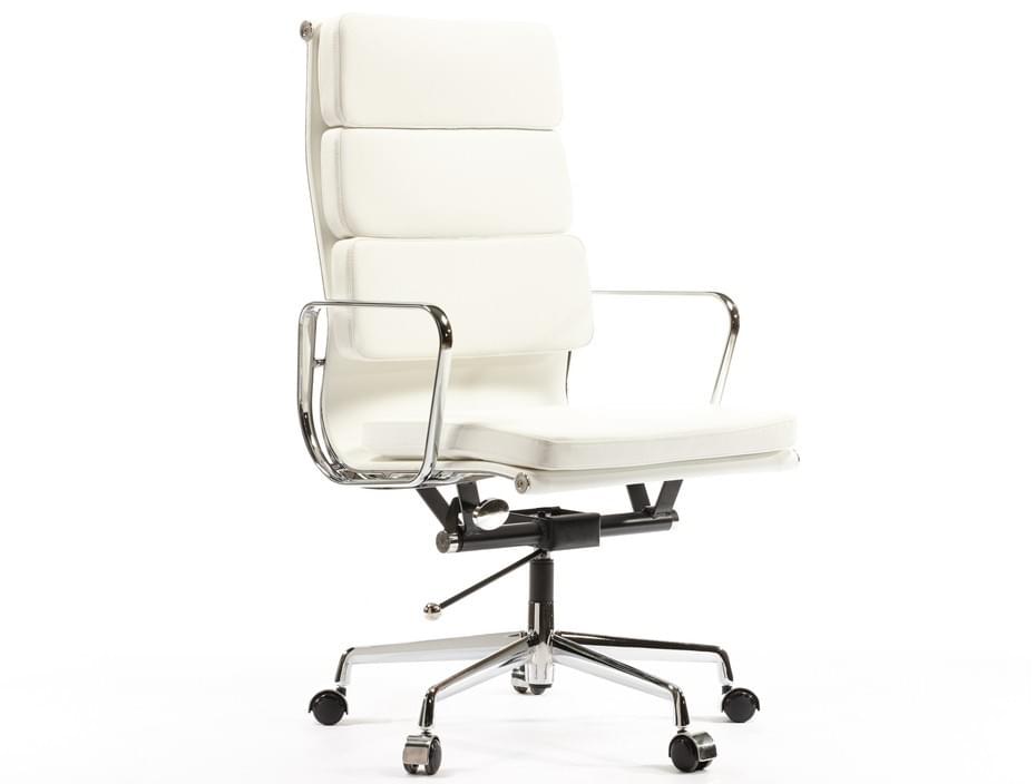 Eames Style EA219 High Back Soft Pad White