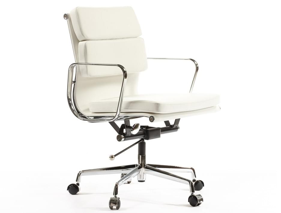 Eames Office Chair Low Softpad White