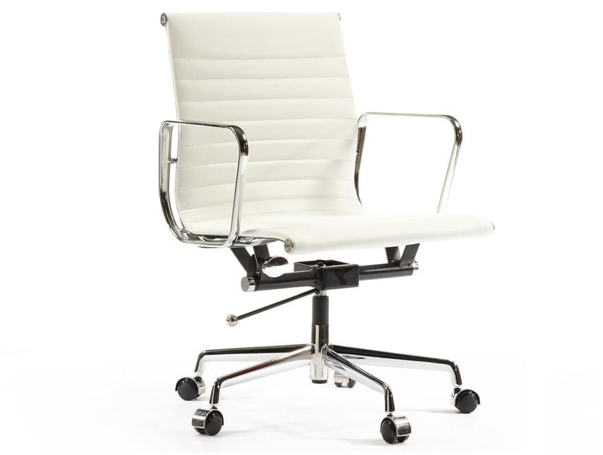 Eames Office Chair Low Thin White