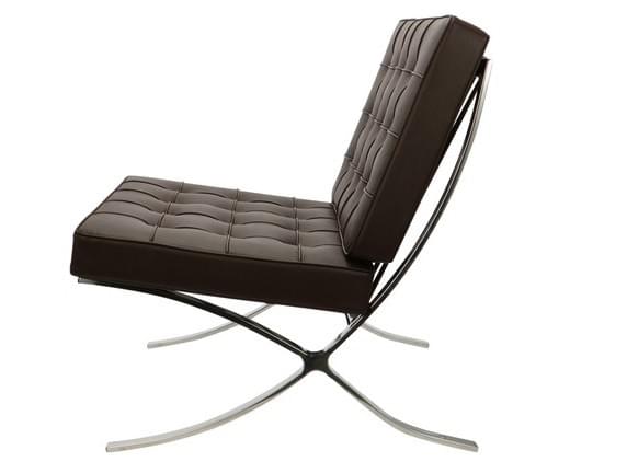 Mies Van_Der Rohe Barcelona Chair Ottoman D Brown